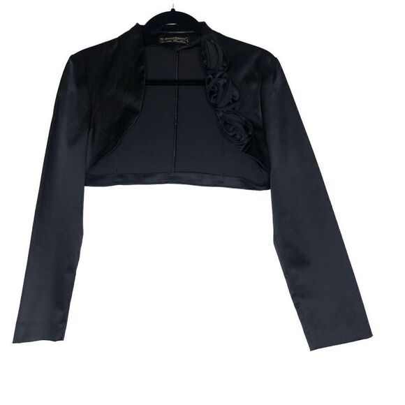 Rinascimento Blk Shutter Pleat  Dress W/Bolero Jkt Made in Italy Goth - Picture 5 of 16